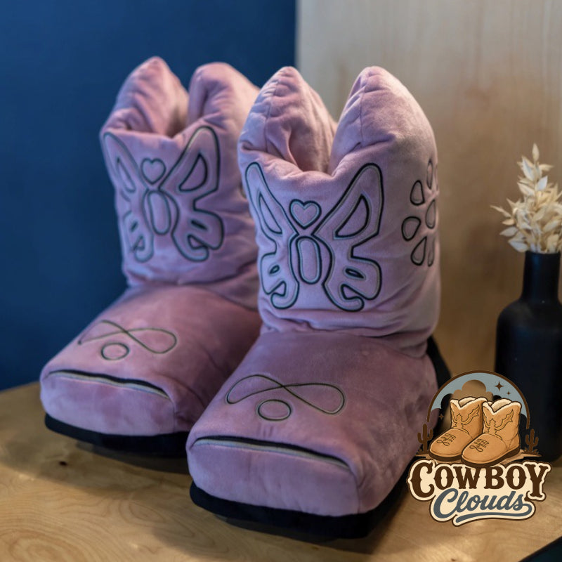 (Pre-Order) Cowboy Clouds - Cowgirl Boots Slipper